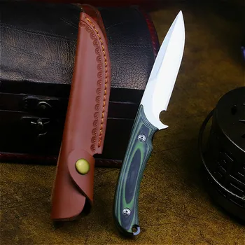 DEHONG Německo D2 oceli, high-end venkovní taktické rovný Nůž venkovní Nůž Jungle Adventure tělo nůž lovecký nůž