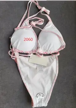 2020 Nové Sexy Jednoho Kusu Plavky Ženy Mesh Patchwork Plavky Vintage Plavky Letní Plážové Oblečení plavky Plus Velikosti S-XXL
