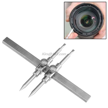 1Set Dual Tip z Nerezové Oceli Objektivu Klíč Klíče Otevření Nástroj pro DSLR Fotoaparáty
