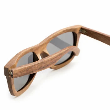Ručně vyráběné Černý ořech dřevo rám sluneční brýle pro ženy, muže Polarizované vintage Bambusové dřevěné sluneční brýle Beach Anti-UV brýle