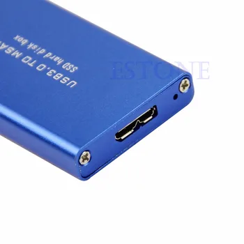 Nové Mini USB 3.0 mSATA SSD Karty Adaptéru Vnější Kryt Pouzdro Box AU