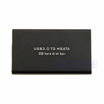 Nové Mini USB 3.0 mSATA SSD Karty Adaptéru Vnější Kryt Pouzdro Box AU