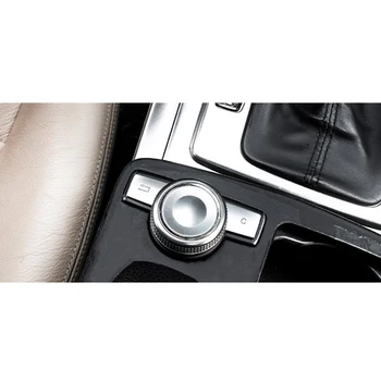 Náhradní Tlačítka Kryt Multimediální Pro Mercedes Benz C E GLK CLS Class W204, W212 Flitry Stříbrné oboustranné lepicí pásky
