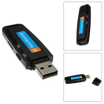 U-Disk o Digitální Hlasový Záznamník Pero USB Flash Disk Až Do 32GB Mikro-TF
