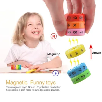 Nové děti, vzdělávání, učení, Magnetické Matematiky Hračky pro děti, puzzle cube přidat, odečíst, násobit a dělit hračky-Sada 2
