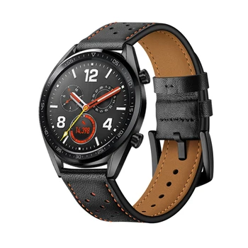 Huawei gt hodinky kapela pro hodinky Samsung Galaxy 46mm/Gear S3 Hranice Klasické řemínek 22mm watchband Originální Kožený náramek