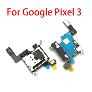 10Pcs/Lot SIM/SD Card Reader Držák Conecction Deska Pro Google Pixel 3 Pixel3 Flex Kabel S Mikrofonem
