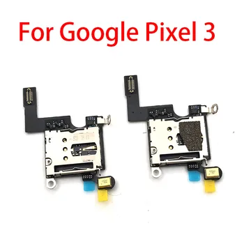 10Pcs/Lot SIM/SD Card Reader Držák Conecction Deska Pro Google Pixel 3 Pixel3 Flex Kabel S Mikrofonem