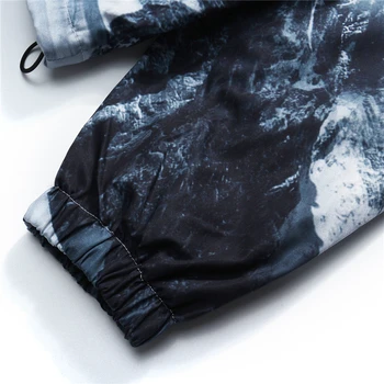Snow Mountain Tisk Bundy Muži Hip Hop Streetwear Ležérní Kabáty 2020 Podzim Harajuku Bunda Větrovka Muži Topy WY113