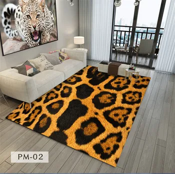 16 Druhů DeMissir Zvířecí Kožešiny, Imitace Kůže Leopard Tištěné Koberec Pro Obývací Pokoj Ložnice Pulzující Domácí Dekor Mat Podlahy Koberce