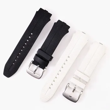 Vhodné pro LG Watch Urbana 2 LTE LG W200 Smart Hodinky Silikonové Pryže Popruh náramek Náramek černý Bílý pás kapela