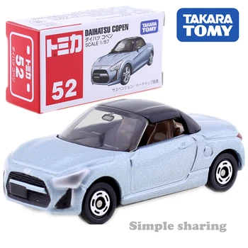 Tomica Č. 52 Daihatsu Copen 1:57 Sportovní Auto Takara Tomy Hatchback Odlitek Miniaturní Hračky Pro Děti Hot Pop Dětské Panenky