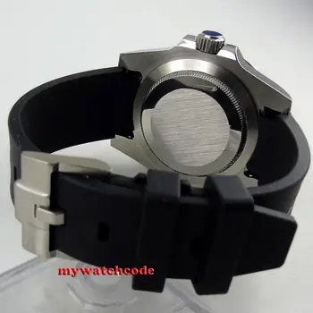 Nádherné 40mm sterilní dial bliger safírové sklíčko, datum, světélkující značky keramické bezel automatické pánské hodinky B209