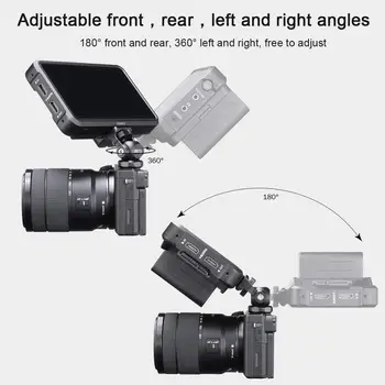 DSLR Fotoaparát, Monitor Mount držák Držák Mini Robot S Kulovou Cold Shoe Mount pro Sony Nikon Canon Camera Gimbal Příslušenství