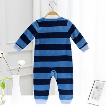 Dětské oblečení Kamufláž fleece teplé oblečení baby boy kostým stripe zip batole 6M-2Y chlapci ropa bebe kombinéza celkově pyžamo