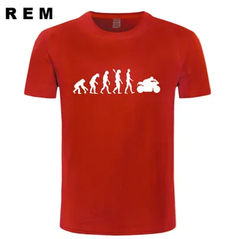 MOTORKA T Košile Muži MOTOCYKL, OPICE, ABY se EVOLUTION T Shirt 2016 Letní Krátkým Rukávem O-Neck Bavlněné Pánské Fahion T-shirt Topy