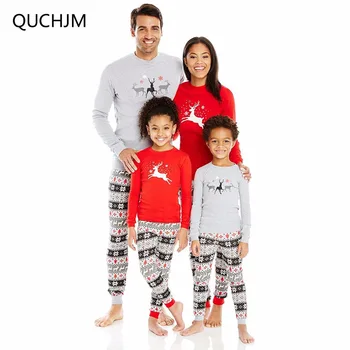2018 Prodej Rodinného Odpovídající Vánoční Pyžamo, Nové Oblečení Na Spaní Oblečení Matka Dcera Oblečení Otec Syna Mon Dítě Rok Pyžama Sady