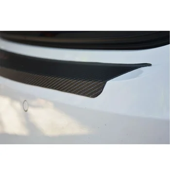 Pro Mitsubishi Asx PU kůže Uhlíkových vláken Styling Auto Zadní Nárazník Samolepky, Kryt Kufru Auta PU Obtisk Samolepky
