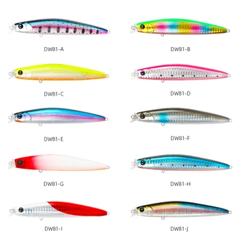 TSURINOYA DW81 Rybářské Návnady 110mm 15,5 g Floating Minnow Lure 40-80cm Mělké Rozsah 10 Barev pro Mořské Fishig Trackle