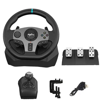 Herní Volantu 900°/270° Pedál Gamepad Racing Manuální Převodovka Vibrací Video Controller pro PC/PS/Xbox-One/N-Spínače
