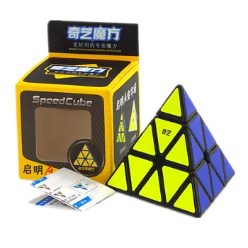 QIYI Pyramind Cube QIMING Trojúhelník Magic Cube Rychlost Kostka 3x3 Učení A Vzdělávání Puzzle Cubo Magico Hračky Pro Děti Dárek