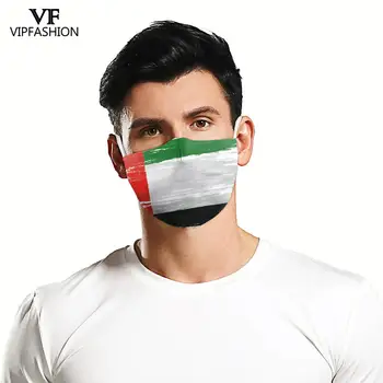 VIP MÓDNÍ Hot Prodej Dospělé Maska na Obličej Vlajka Tisk Masku Opakovaně použitelné Ochranné Anti-prach, odolný proti Větru v Pračce Tkanina Ústa Masky
