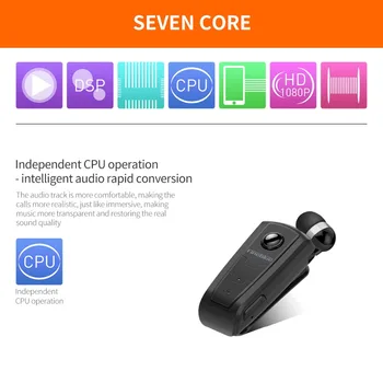 FineBlue F910 Mini Bezdrátový Ovladač Bluetooth Headset Volání Připomenout, Vibrace, Opotřebení Sportovní Běžecké Sluchátka Auriculares