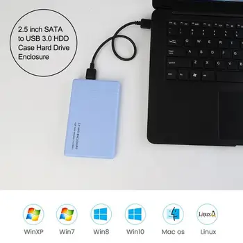 2,5 palcový SATA na USB 3.0 Adaptér HDD Případě 5 GB/S Pevný Disk Skříně s Datový Kabel pro 7 mm/9,5 mm 2,5 palcový SATA 1/2/3 HDD SSD