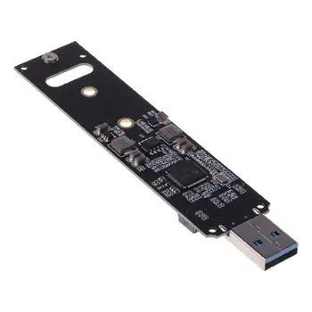 2021 Nové Přenosné Vysoký Výkon NVME USB Adaptér M. 2 SSD Typ-Kartu, USB 3.1 Gen 2 Bridge Čip M2 SSD tlačítko M pro