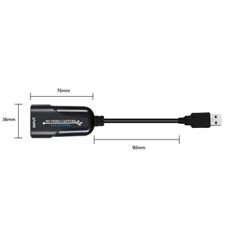 HDMI-USB 2.0 Video zachytávací Karty Plug and Play Game Capture Karty Hmatat Sdílení Obrazovky 1080P 60fps Nahrávání OCT998