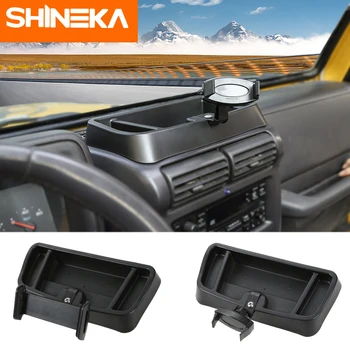 SHINEKA ABS Auto IPad Mobilní Telefon Držák Stojan Držák Úložný Box Samolepky Pro Jeep Wrangler TJ 1997-2006