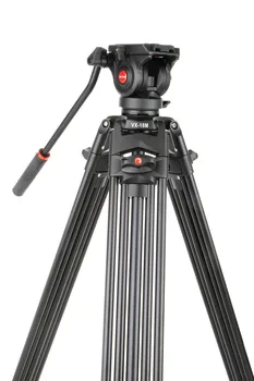 1,8 M Viltrox VX-18M Pro Velký Duty Hliníkový Video Stativ + Fluidní Pan Hlava + brašna pro DV Kamery DSLR Velmi Stabilní