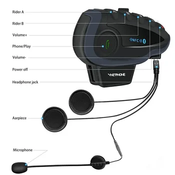 Motocyklové Helmě Interkomy V8 Motocyklové Helmě Bluetooth Headset Kole Intercomunicadores Casco De Moto Intercomunicador Moto