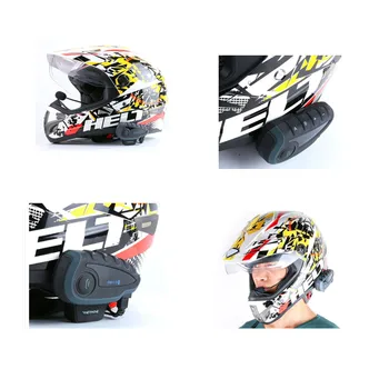 Motocyklové Helmě Interkomy V8 Motocyklové Helmě Bluetooth Headset Kole Intercomunicadores Casco De Moto Intercomunicador Moto