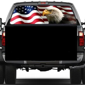 Čelní sklo Samolepky American Eagle, Samolepky, Vlajky Zadní Okno Sklo Truck SUV Kůže Karikatura Dekor sluneční clona Auto Samolepka