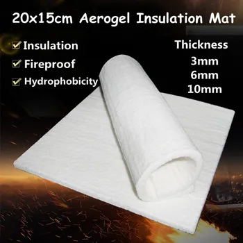 3 Velikosti Super Lehký oxid Křemičitý Aerogel Izolační Rohož Hydrofobní 20x15cm Vodní Dýmka Vysoká Teplotní Odolnost