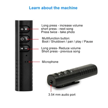 3,5 mm Kit Auto Bluetooth Audio Přijímač Samolepky Pro Lada granta vesta priora kalina niva largus vaz samara 2106 2108 2109 2110