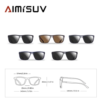 AIMISUV Slavné Značky Design sluneční Brýle Muži Polarizované UV400 Mužské Sluneční Brýle Ženy Muži Oculos de sol Unisex Brýle AMS'802