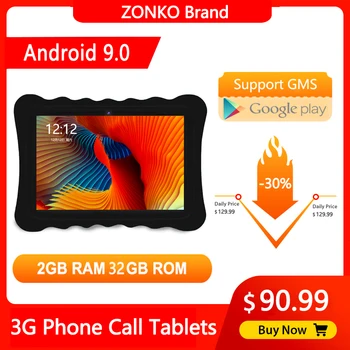 ZONKO 10 palcový Tablet PC Android 10.0 Quad Core 3G Telefon Tablet 2GB RAM, 32GB ROM, IPS 1280*800 Dual SIM Karty, WiFi, GPS, Tablety