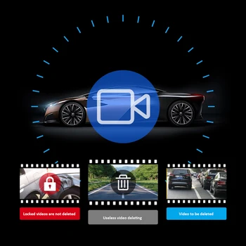 Eunavi Auto DVR Dash APP a anglicky Hlasové Ovládání 1080P HD Noční Vidění Dash Fotoaparát Záznamník WiFi Auto Dash Cam