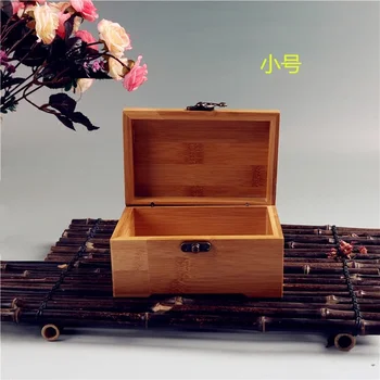 Bambus Řemesel Princezna korejské Bambus šperkovnice, Dřevěné Šperky Úložný Box Malý Collection Box Dárkové Krabičce WF1020