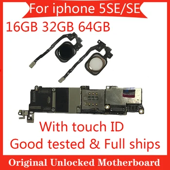 Pro iphone 5SE SE zdarma icloud základní deska 16GB 32GB 64GB s touch ID logiky deska pro iphone 5SE SE pro iphone 5SE základní deska