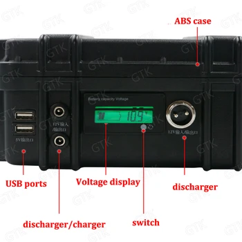 Vodotěsné 12v 80ah lithium-iontová baterie 12v li ion batteria USB port pro střídače světlo, záložní napájení rybaření UPS + 10A nabíječka