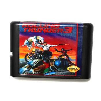 Rolling Thunder 3 16 bit MD Karetní Hra Pro Sega Mega Drive Pro Genesis