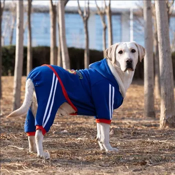 Velký pes kabát oblečení pro psy pro střední a velké psy, oblečení pro psy udržet v teple na podzim a v zimě Pes srst Psa bunda