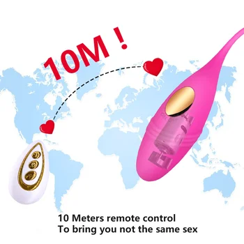 Dálkové Ovládání Vibrační Vajíčko Vibrátor G Spot Klitoris Stimulátor Vagíny, 10 Režimů Sex Hračka Pro Ženy Dospělý sex hračky Pro Pár