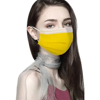 Masque 50ks Dospělé Maska Anti-znečištění Prodyšné Jednorázové Ochranné Masky S Průmyslovým 3 Vrstvy Náušnice Maska masque enfant