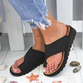 2020 Ženy Letní Non-slip Platformy Přezůvky Ženské plus velikost Klíny Boty Plážové Žabky Ženy Neformální Sandály boty