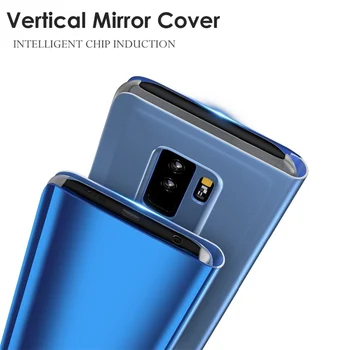 Inteligentní Zrcadlo, Flip Pouzdro Pro Huawei Mate 30 20 P40 P20 P30 Čest 9X 10 Lite Pro P Smart 2019 Telefon Případě, Kryt Capa Coque