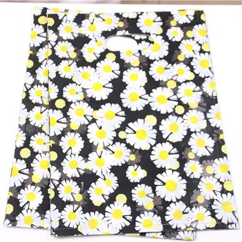 2020 Nové Módní 25*35cm Krásné Plastové Obaly Tašky s květinovým Prospěch Oblečení Pakaging 50ks/lot Velkoobchod